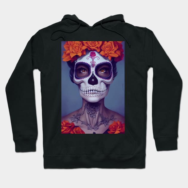 Dia de Los muertos Hoodie by Jada-Art-Shop